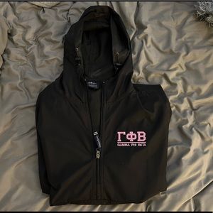 Gamma phi beta quarter zip windbreaker jacket